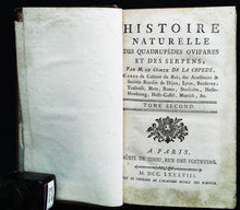 Charger l'image dans la galerie, Histoire naturelle des quadrupèdes vivipares est desservie par Monsieur le Comte de La Cépède, 1788