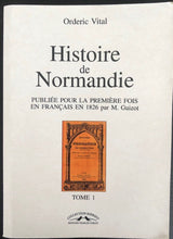 Charger l'image dans la galerie, Histoire de Normandie, Tome 1, Orderic Vital