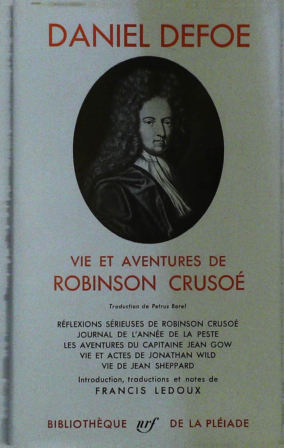 Vie et aventure de Robinson Crusoé, Daniel Defoe, Bibliothèque de la Pléiade, 1959