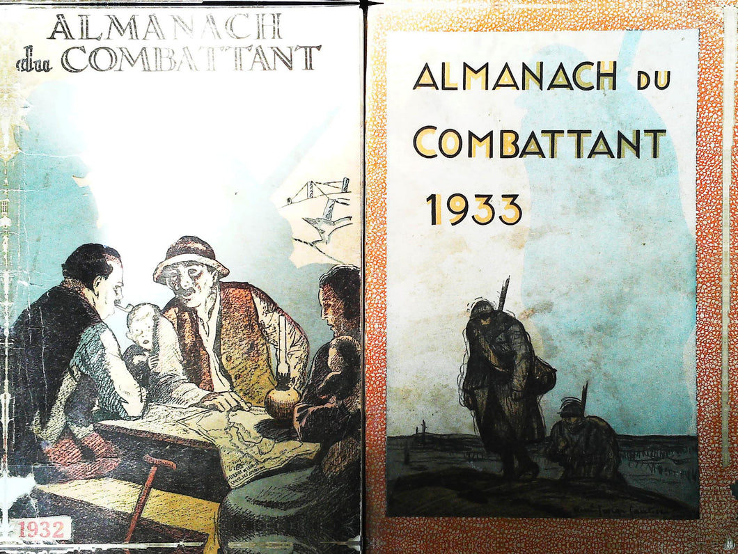 Almanach du combattant 1932, 1933, 1934, 1935, 1936, 1937, 1938 et 1939