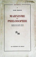 Charger l&#39;image dans la galerie, Marxisme et philosophie, Karl Korsch, Aux éditions de minuit, 1964
