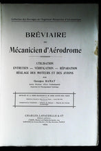 Charger l&#39;image dans la galerie, Bréviaire du mécanicien d&#39;aérodrome par Georges RAMAT, 1930
