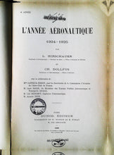 Charger l&#39;image dans la galerie, L&#39;année aéronautique 1924-1925, L.Hirschauer &amp; Ch Dollfus
