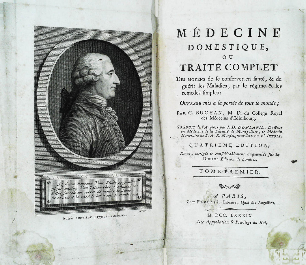 Médecine domestique ou traité complet par G. Auchan, tome premier