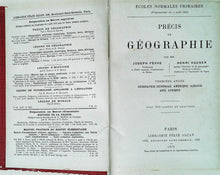 Charger l&#39;image dans la galerie, Précis de géographie, J.Fèvre &amp;H.Hauser, librairie Félis Alcan, 1913, tomes 1 &amp; 2
