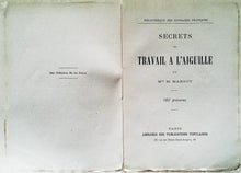 Charger l&#39;image dans la galerie, Secrets du travail à l&#39;aiguille par Mme de Graffigny, Bibliothèque des ouvrages pratiques.
