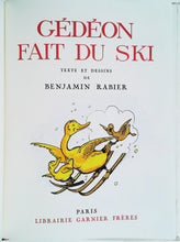 Charger l&#39;image dans la galerie, Gédéon fait du ski, Benjamin Rabier, réédition 1979

