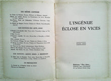 Charger l&#39;image dans la galerie, L&#39;ingénue éclose en vices, Adolphe Lousberg, 1ère édition, 1952
