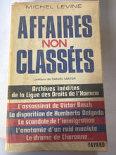 Charger l'image dans la galerie, Affaires non classées, Michel Levine, Fayard
